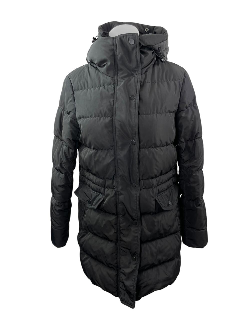 Aritzia Babaton Women's Black Down Hoodie Long Sleeve Puffer Coat Jacket Size S